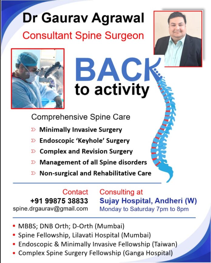 Dr. Gaurav Agrawal Offers Comprehensive Spine Care Services