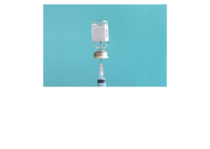 Medical needle syringe entering into glass via that containing l