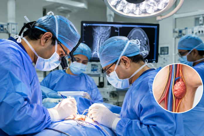 World’s First Reported Successful Surgery for Rare Carotid Body Tumour in Patient with Previous Angioplasty and Coronary Stenting